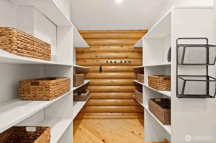 Ample pantry for all of your gadgets and goodies