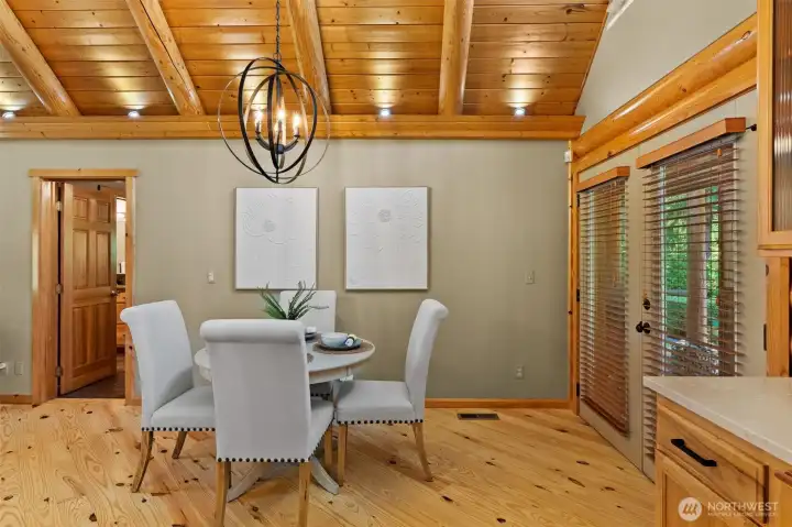 Dining space with a view