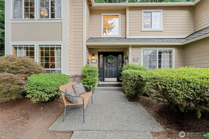 Inviting covered entry welcomes you home!
