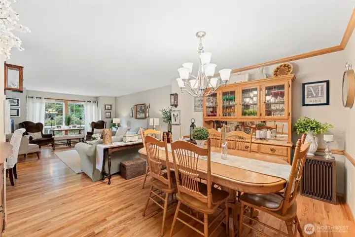 Formal dining room right off of the kitchen!