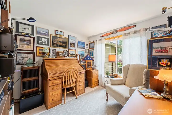 Secluded main floor office-perfect for working from home!