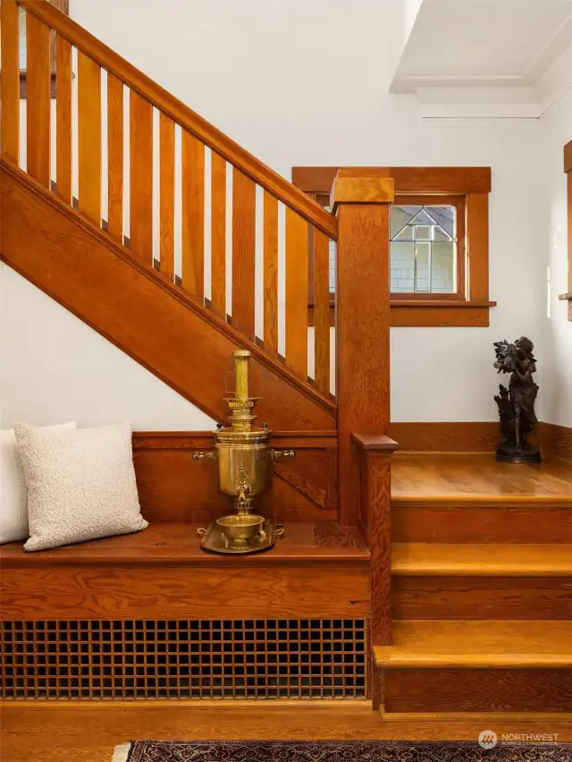 Let's explore the upstairs: sizable primary bedroom, 2 additional bedrooms and full bathroom