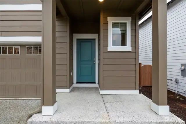 Large covered front porch with room for chairs and your morning coffee.