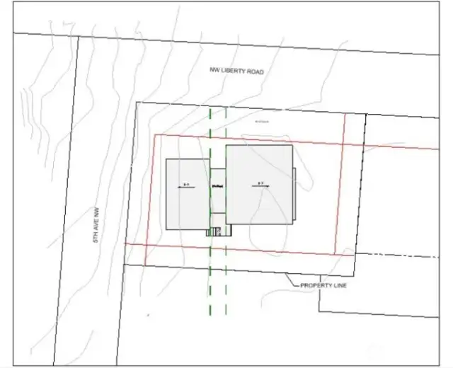 Seller had spent $70,000 on plans prior to life changing events. Orientation od home on the lot.