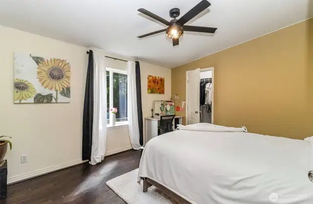 The Largest of the Three Secondary Bedrooms is Located in the Front of the Home~Double Door Entry & Walk in Closet