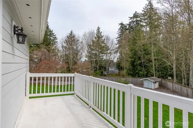 Private deck off of the primary bedroom suite.
