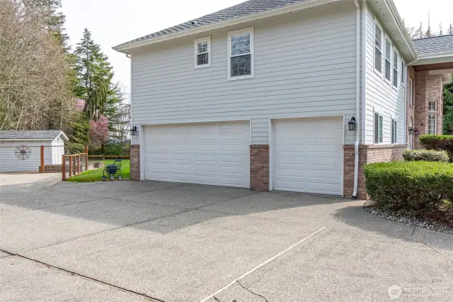 3 car garage & plenty of space for parking.