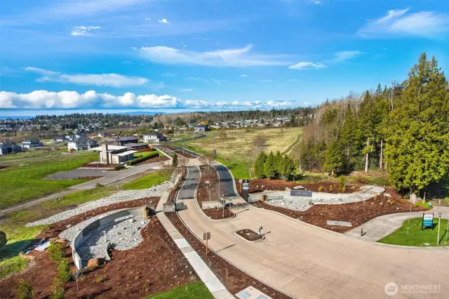 Gated Front Entry into Horizon Community