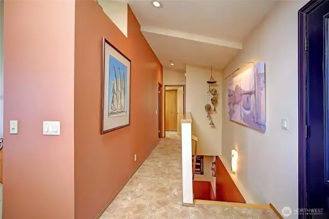 Hall leading to primary bedroom or downstairs...