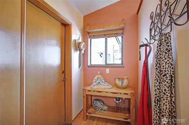 Door leading to garage...