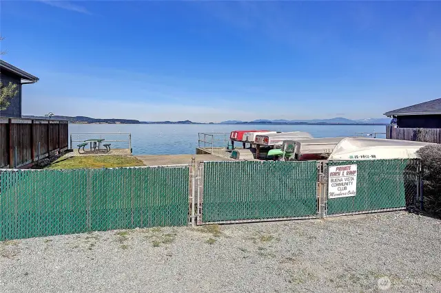 Buena Vista's private beach access...
