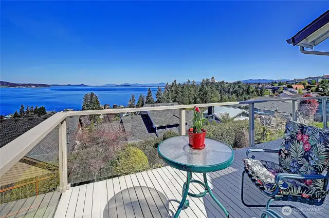Beautiful big views from spacious deck...