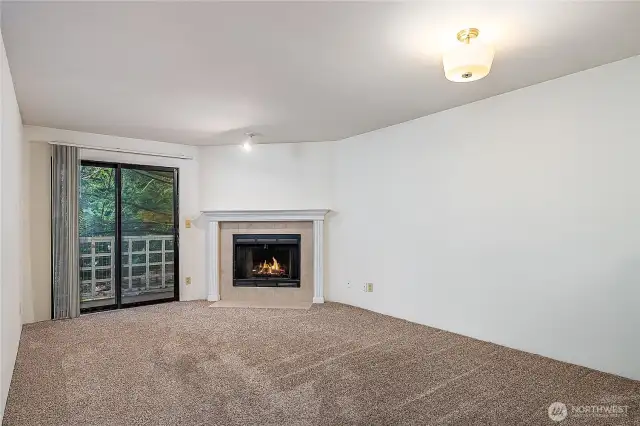 Looking in from the entrance to the unit