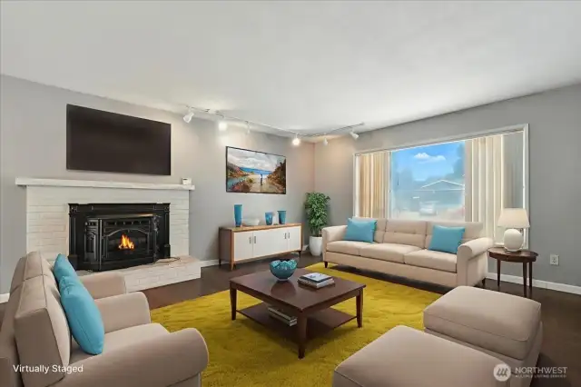 Virtually Staged Living Room