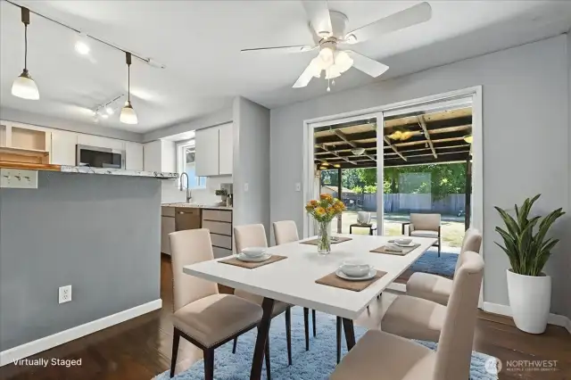 Virtually Staged Dining Room
