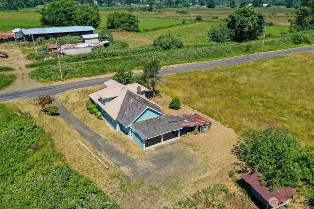 Dairy farm across the road isn't in use.