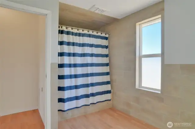 Bathroom with jetted tub