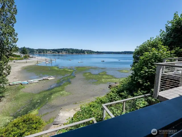 View of waterfront from Cottage