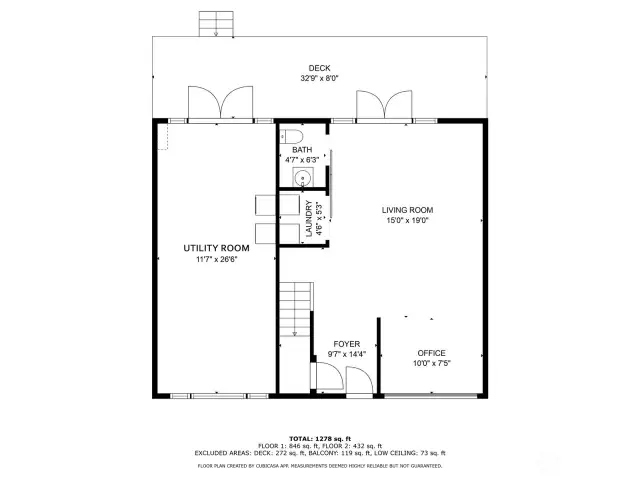 Upland cottage lower level