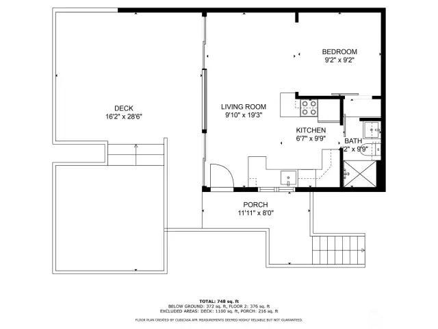 Waterfront cottage Lower level