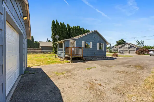 This property offers abundant parking with plenty of space for an RV, boat, and multiple guest vehicles.