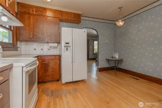 There's even a small dining space or room for a full coffee bar, or other possibilities