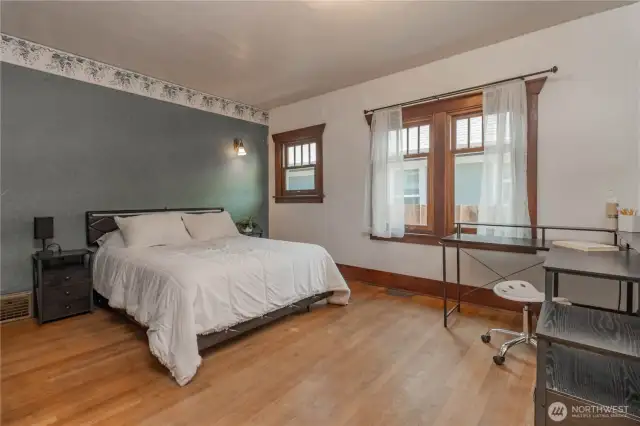 Enjoy the massive main floor bedroom(with plenty of wall space for a armoire-type closet) OR use as a versatile office space