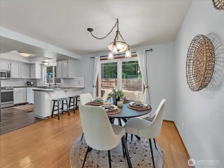 Great natural light and no neighbors behind you