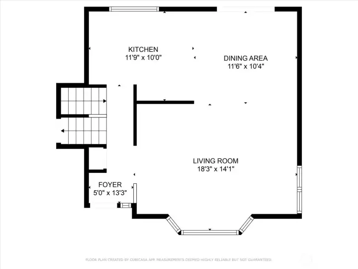 Second level floor plan