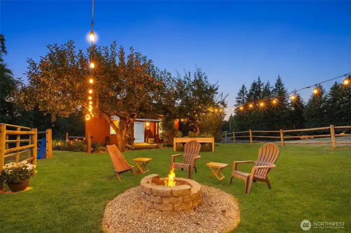 Private yard for The Cottage