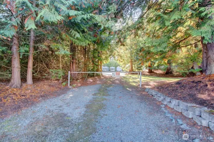 Gated entrance to the RV storage