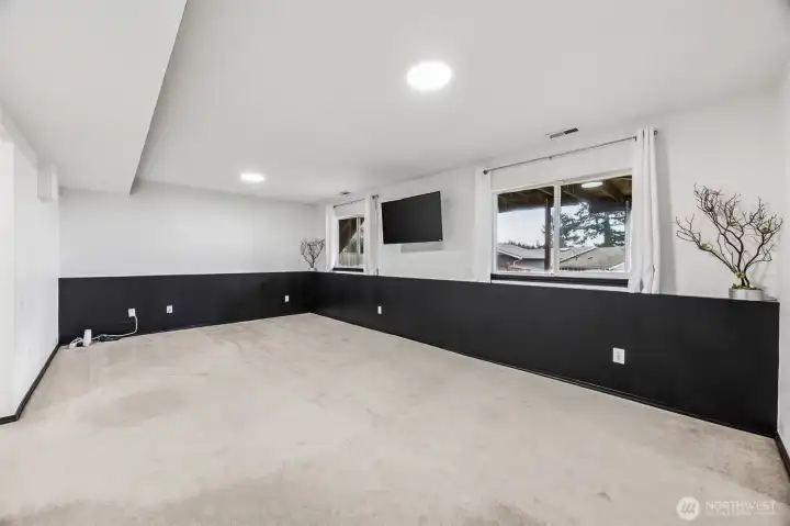 Downstairs flex room