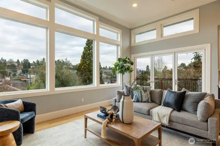 Light filled living room.