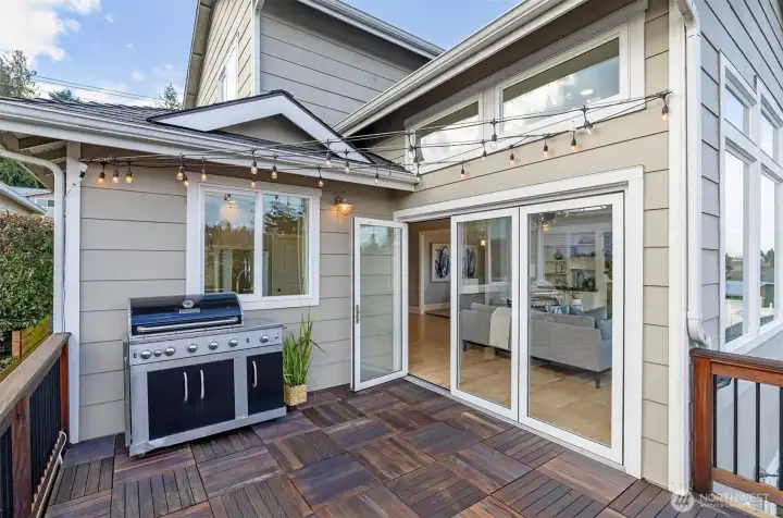 Deck off of the living space.