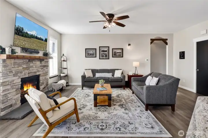 The entire interior of the home has been painted and a new trim package added as well.