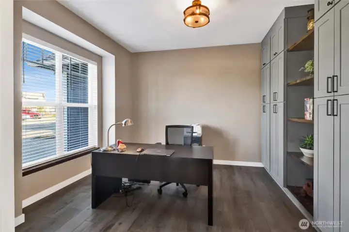 If you want a quiet den, check.  If you need a work from home space, this is it!