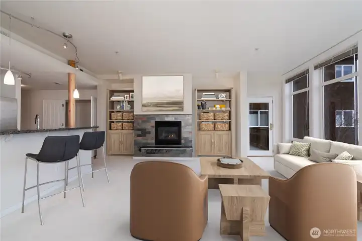 Virtual staging of possible furniture combinations