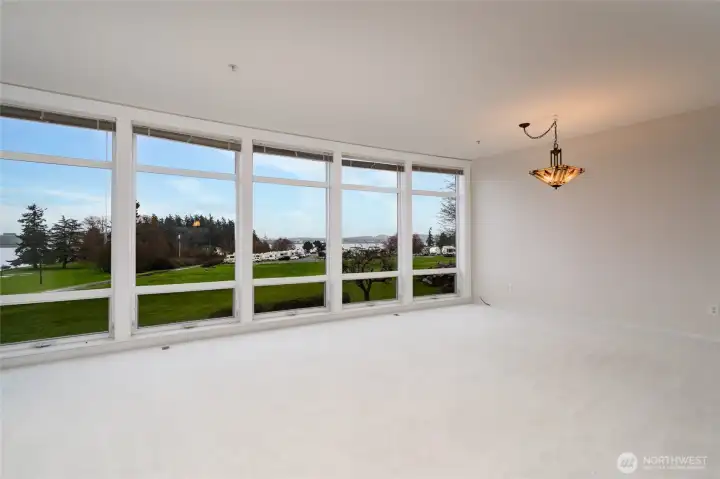 Expansive view and much natural light