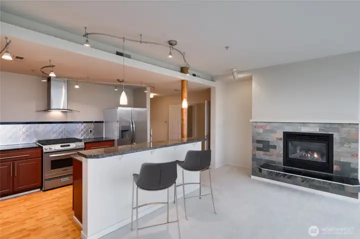 Cozy bar for informal dining