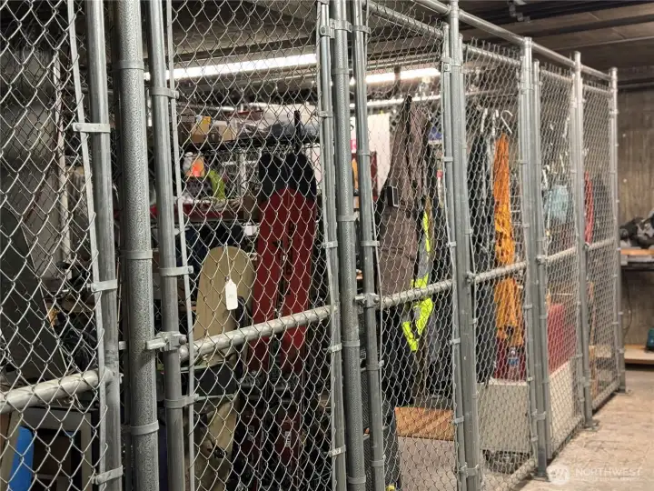 Secure storage for each unit