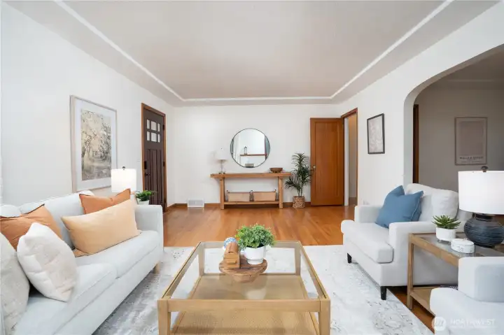 Coved ceilings are classic