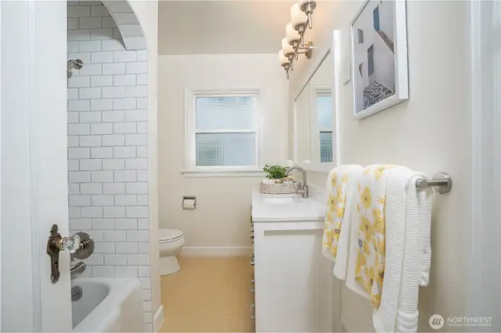 Brand new bathroom with elevated finishes
