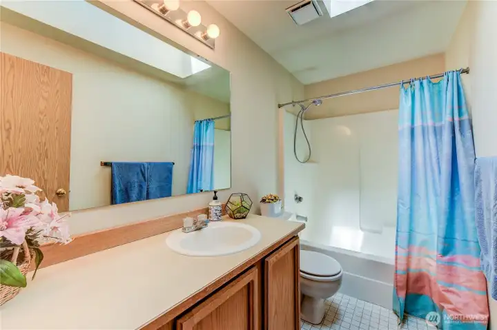Here's the hall bathroom upstairs.
