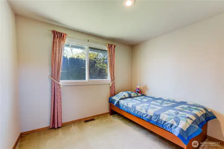 Here's bedroom number 4 also in the back of the house.
