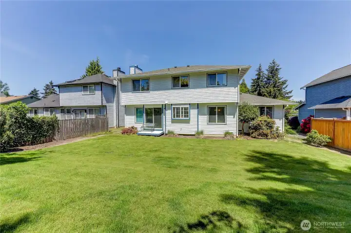 Here's a view of the back of the house.