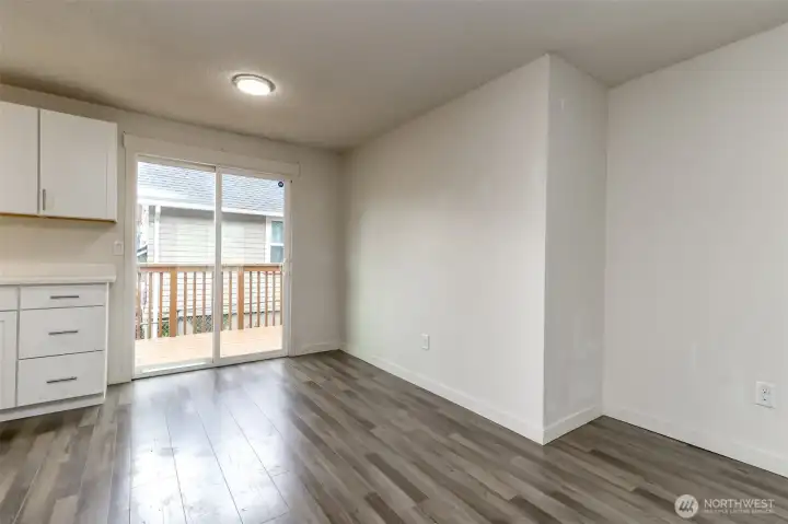 Unit B dining room