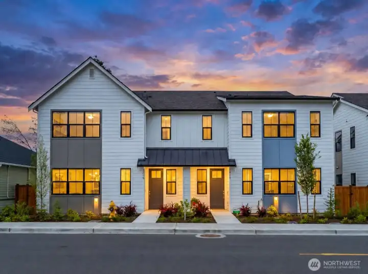 Duplex style townhome