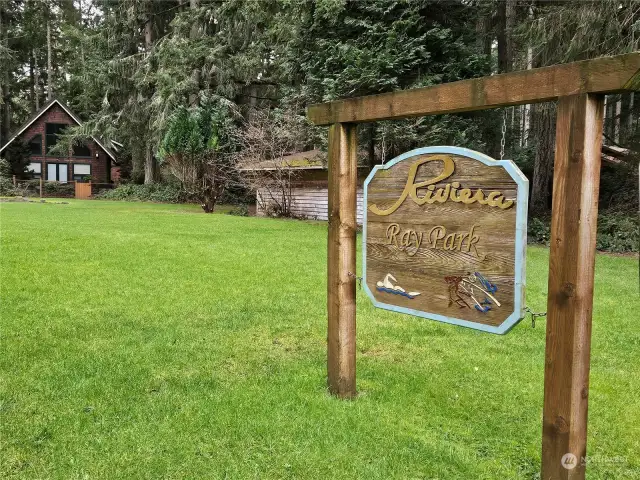 Located in the Riviera Community Club on Private Lake Josephine, Ray Park provides Members and invited guests with lake access, perfect for picnicking, swimming, fishing and boating. Children will also enjoy a small playground that includes a swing set. Across the street Members have access to a volley ball court