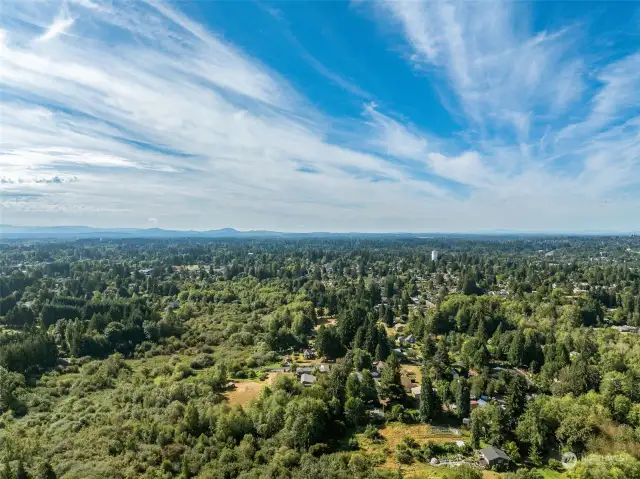 Aerial view from lots.