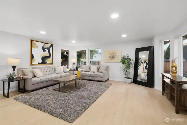 This versatile space could be setup as a second owners retreat, family room or endless possibilities with a secondary entrance!